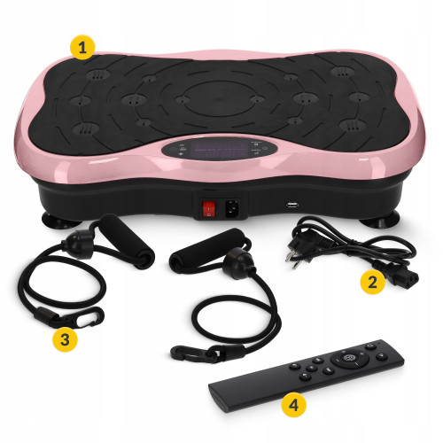 Вибрационная платформа  4FIZJO Ultra+ Black/Pink - фото №8